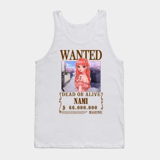 Nami One Piece Wanted Tank Top